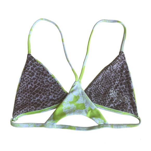 Acacia Swimwear Set in neon magnolia 
Shaka top & Fins bottom 
Both size small - Picture 3 of 5